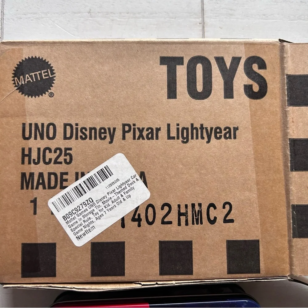 NIB‎ Mattel Games UNO Disney and Pixar Lightyear Card Game Collectible Tin